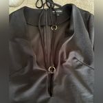 Pretty Little Thing Black Deep V- Neck Bodysuit with Straps M NWOT Photo 1