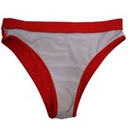 Boutique Womens One Shoulder Two Piece Red Bikini Swimsuit Photo 6