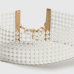 Topshop Pearl Wide Mesh Choker Photo 0