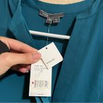 Vince teal blue green button front long sleeve maxi dress NEW Photo 9