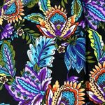 Swim Solutions Tankini Top Swimsuit size 8 Boho Paisley V Neck Underwire NEW Blue Photo 5