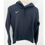 Nike ‎ Hoodie Women LARGE Black Club Fleece Long Sleeve Hooded Pullover Photo 7