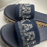 Karl Lagerfeld  Denim Navy Slide Sandals 5.5 Photo 7