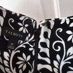 Talbots Monochromatic Elegant Black White Paisley Patterned Dress Size Medium Photo 10