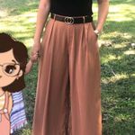 Tronjori Palazzo Pants Trousers M NWT High Waist Casual Wide Leg Tiktok Viral Tan Size M Photo 7