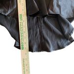 Pretty Little Thing black satin corset bandeau peplum waist long top US size 6 Photo 5