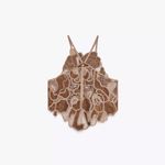 ZARA  Suede Crochet Pants Set Photo 8