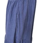 Cut Loose Linen Blend Tiered Short Sleeve Dress Lagenlook Blue size Medium Photo 4