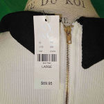 NWT New York & Company Womens Black White Sweater Dress‎ Large Photo 3