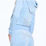 Juicy Couture 🔥 OG Bling Velour Iconic Tracksuit Hoodie Pants Frosted Baby Blue L Photo 2