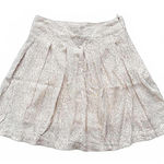 NEW Sim & Sam Mini Skirt Size XS Extra Small Pink Gray Leopard Pleated Flare Photo 0