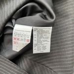 Max Mara  • Wool Silk Blend Pin Stripes Blazer,‎ One-Button, Round Hem, Size 10 Photo 7