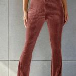 SheIn Flare Leg Velvet Pants  Photo 0