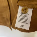 Open Edit  Women’s Gold Relaxed Satin Camp Shirt Size Small Photo 3