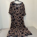 Natural Life  Collette Navy Floral Maxi Dress size L Photo 3