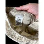 Aeropostale Y2K Light Beige Linen Blend Drawstring Capri Cargo Style Pants 1/2 Photo 9