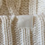 PINK - Victoria's Secret New Pink Victoria Secret Cream Cable Knit Beanie with Pom Pom Photo 2