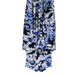 Chico's Womens Size 18 Blue White Paisley Sleeveless Stretch V Neck Midi Dress Photo 1