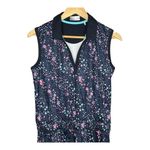 Callaway  Floral Golf Dress Blue Pink Sleeveless Opti-Dri‎ Women Size Medium Photo 3