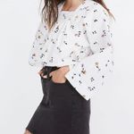 Madewell NWT  Black Stretch Denim Straight Step Hem Edition Mini-Skirt Size 27 Photo 0