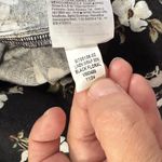 Old Navy Black Linen Wrap Mini Skirt Floral Print Size L Photo 6