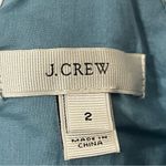 J.Crew Womens Beach Print V Neck Blue Pink Cotton Blend Dress Photo 4