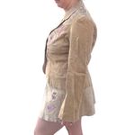 wilson's leather Vintage Y2K Genuine Leather Suede Jacket Mini Skirt Set Embellished Photo 2