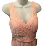 BHLDN By Anthropologie Nouvelle Fleur Bridesmaid Maxi Dress 10 Gown Light Pink Photo 2