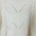 Madewell Charley pointelle alpaca blend ivory colored sweater. Size small Photo 4