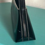 DKNY City Chic Black Minimalist Black Handbag with White Contrast Trim Purse Photo 9