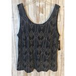 Alex Evenings  Black Silver 3/4 Sleeve Sparkly Cocktail Twin Set Plus Size 2X NWT Photo 1