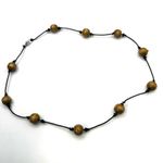 Brown Chinese beaded cord necklace Photo 2