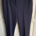 J.Crew Ankle Pants Black Cotton Stretch Size 6 Cropped Trousers Flat Front Photo 0