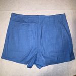 Maeve  The Colette Short Anthropologie High Waisted Blue Linen Blend Size 31 Photo 5