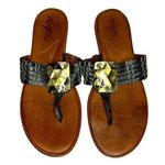 Naya Leather and Mother of Pearl Slide Sandals Size 7.5 Photo 0