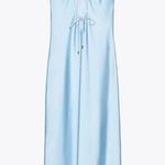 ZARA  Elegant Blue Satin Slip Dress evening wedding holiday Photo 8