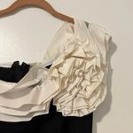 Tadashi Shoji Tadashi Collection Pleated Rosette Neckline Dress Photo 4