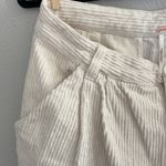 Free People  Cream Corduroy Pants | Size 12 Photo 2