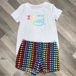 Jammies For Your Families Loved Rainbow Hearts Pajama Set Medium T Photo 2