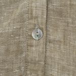 Jones New York Linen Tunic Top Long Sleeve Womens Vacation Popover Olive Green Button Size S Photo 2