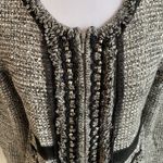 White House | Black Market WHBM Tweed Boucle Zip Up Sweater Jacket Photo 3