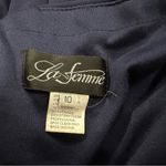 La Femme 26955 Navy Ruched Jersey Gown 10 Photo 4