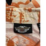 Harley Davidson Womens~S~Orange/Cream/Black H-D BOLD LOGOS-PRISTINE~100% COTTON Photo 5