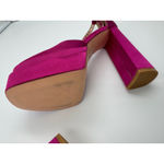 Azalea Wang Penelope Platform High Heels Studded Ankle Strap Size 9 Pink Photo 6