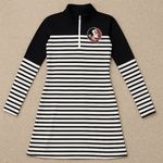 Gameday Couture FSU Seminoles Zip Dress M Black White Stripe College Football Size M Photo 1