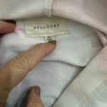 MELLODAY Tie Dye Hoodie Long Sleeve V Neck Pullover Pink White pockets XL Photo 7