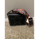 NEW Diophy Women's Vegan Leather Black Handbag w/ Aztec Guitar Strap Photo 2