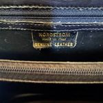 Nordstrom Vintage Black Leather Box Purse Crossbody Handbag - Made in Italy Photo 7