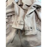 Magaschoni  Faux Pink -salmon Suede Moto Style‎ Women’s Jacket Size S Photo 3