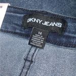 DKNY Blue Jean Shorts Classic Style High Waisted 7” Inseam Cuffed Size 14 NWT Photo 9